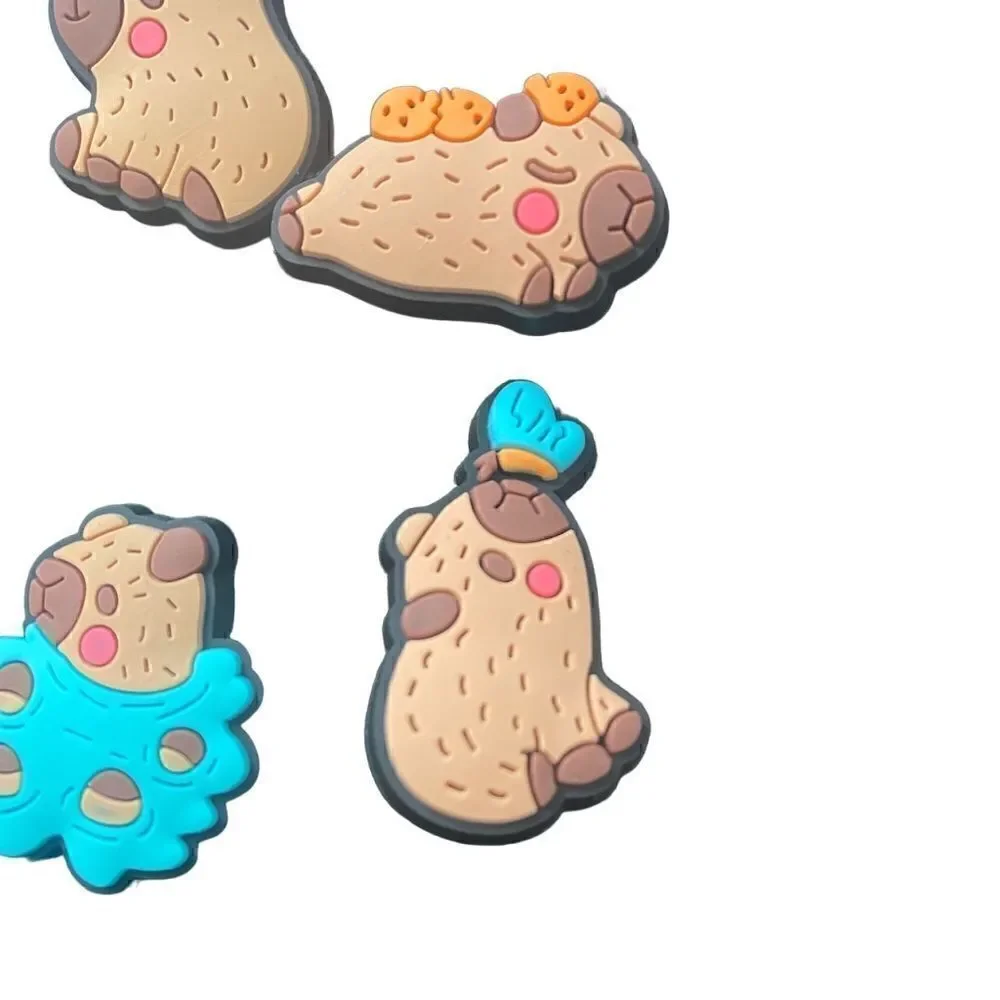 Set of 6 Capybaras Shoe Charms for Crocs NEW